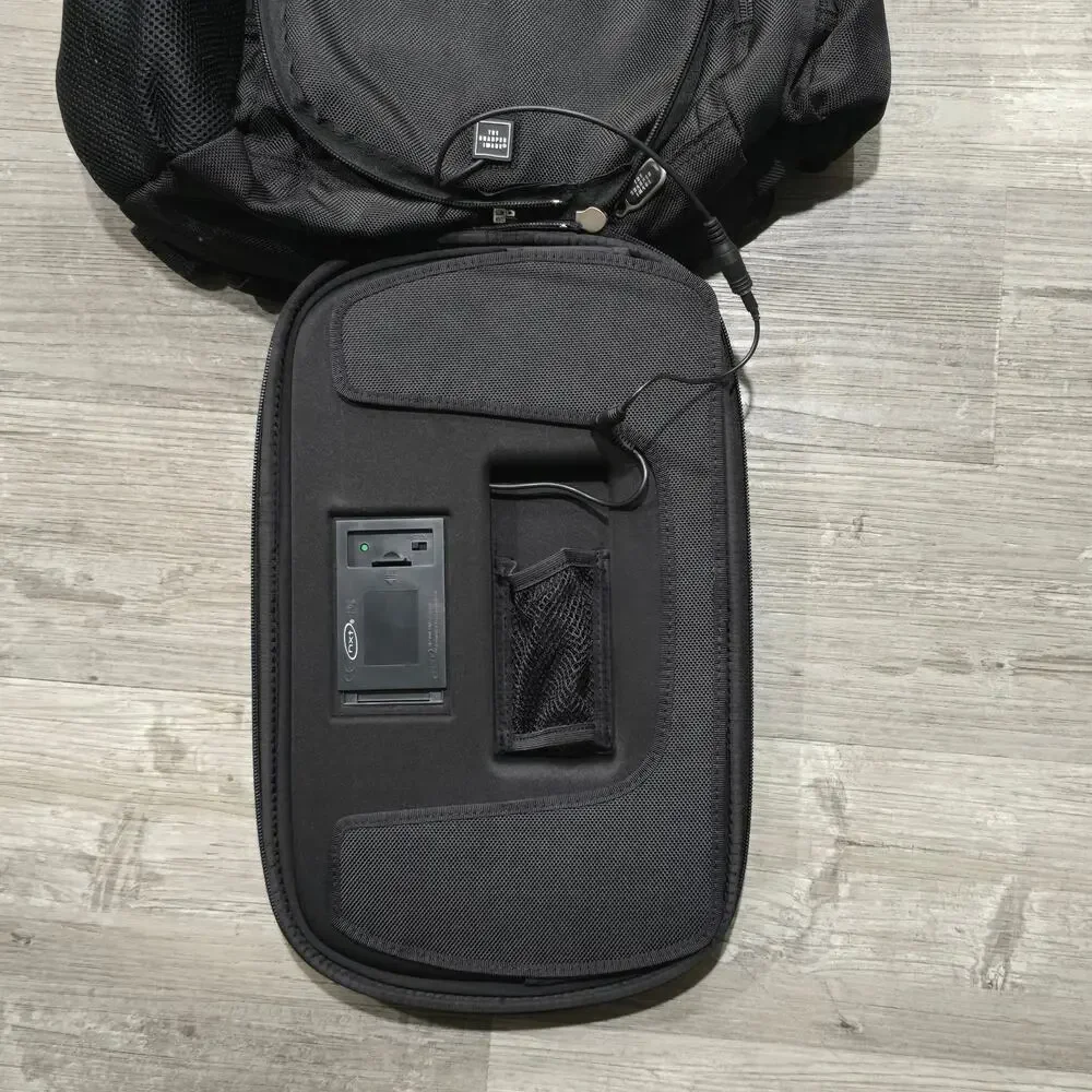 Sharper Image Black Multi Compartment Laptop Backpack Speaker System